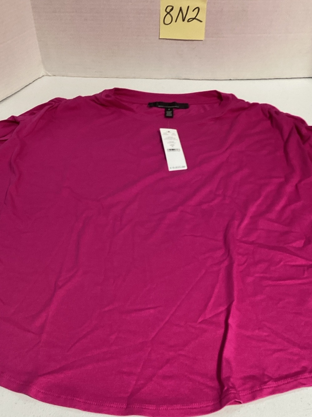 White House Black Market Women's Short Sleeve Tee - Fuchsia Pink